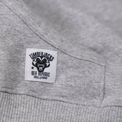 Hoodie Badger Ash Grey Recycled Cotton - timberjacks.store