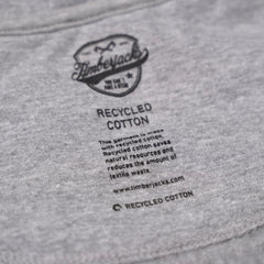 Hoodie Badger Ash Grey Recycled Cotton - timberjacks.store