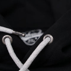 Hoodie Badger Nero Recycled Cotton - timberjacks.store