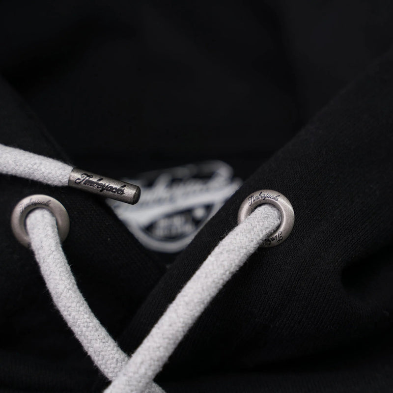 Hoodie Badger Nero Recycled Cotton - timberjacks.store