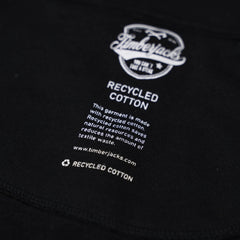 Hoodie Badger Nero Recycled Cotton - timberjacks.store