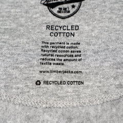 Hoodie Beaver Ash Grey Recycled Cotton - timberjacks.store