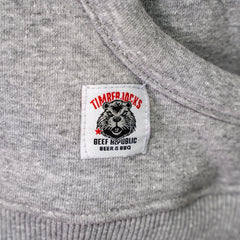 Hoodie Beaver Ash Grey Recycled Cotton - timberjacks.store