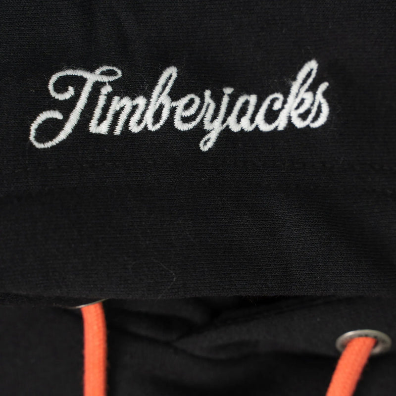 Hoodie Beaver Nero Recycled Cotton - timberjacks.store