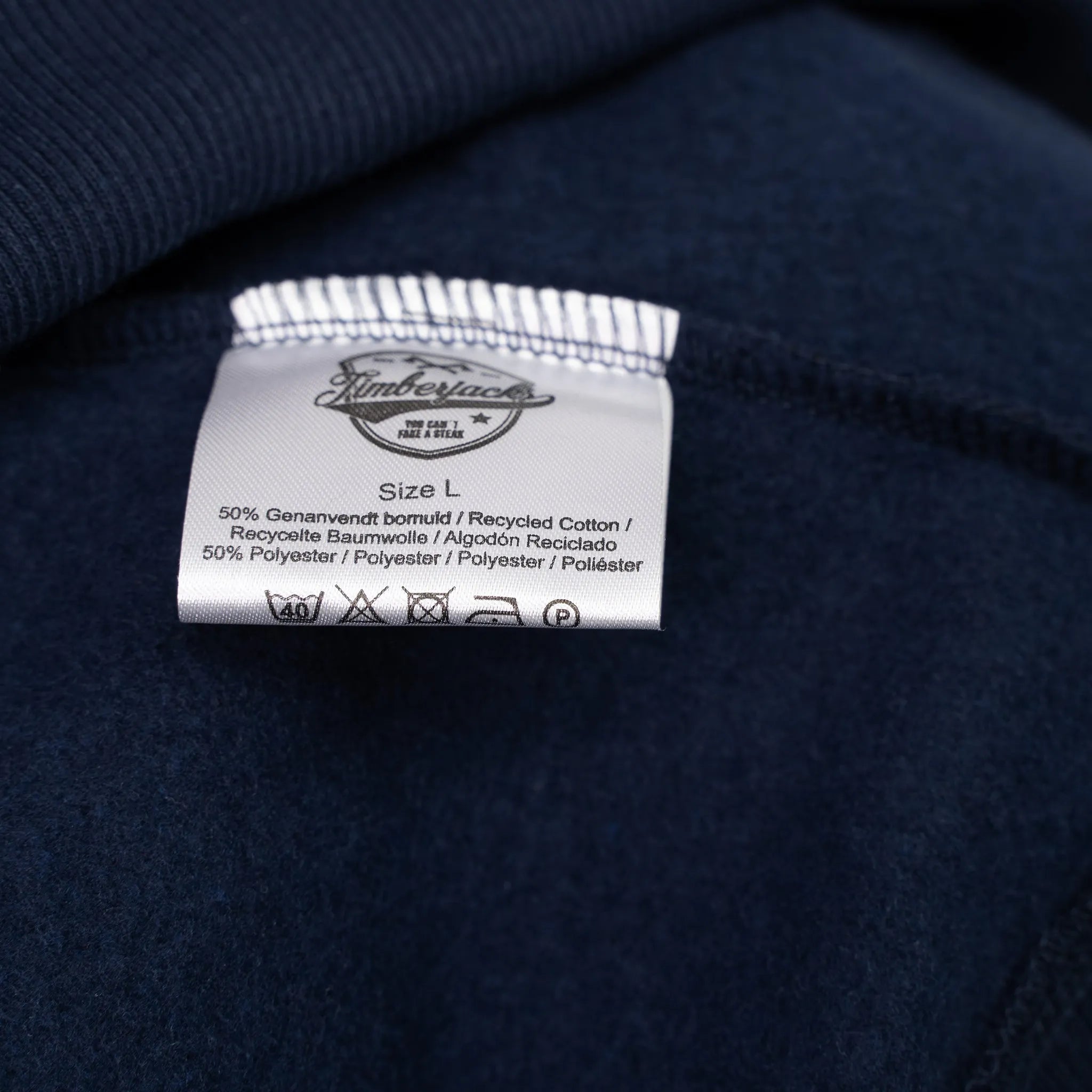 Hoodie Beef Beer BBQ Dark Navy Recycled Cotton - timberjacks.store