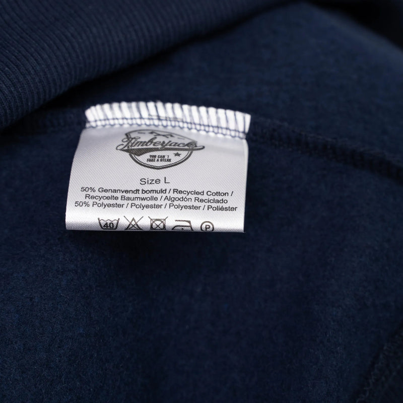 Hoodie Beef Beer BBQ Dark Navy Recycled Cotton - timberjacks.store