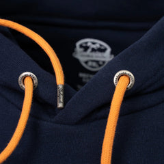 Hoodie Beef Beer BBQ Dark Navy Recycled Cotton - timberjacks.store