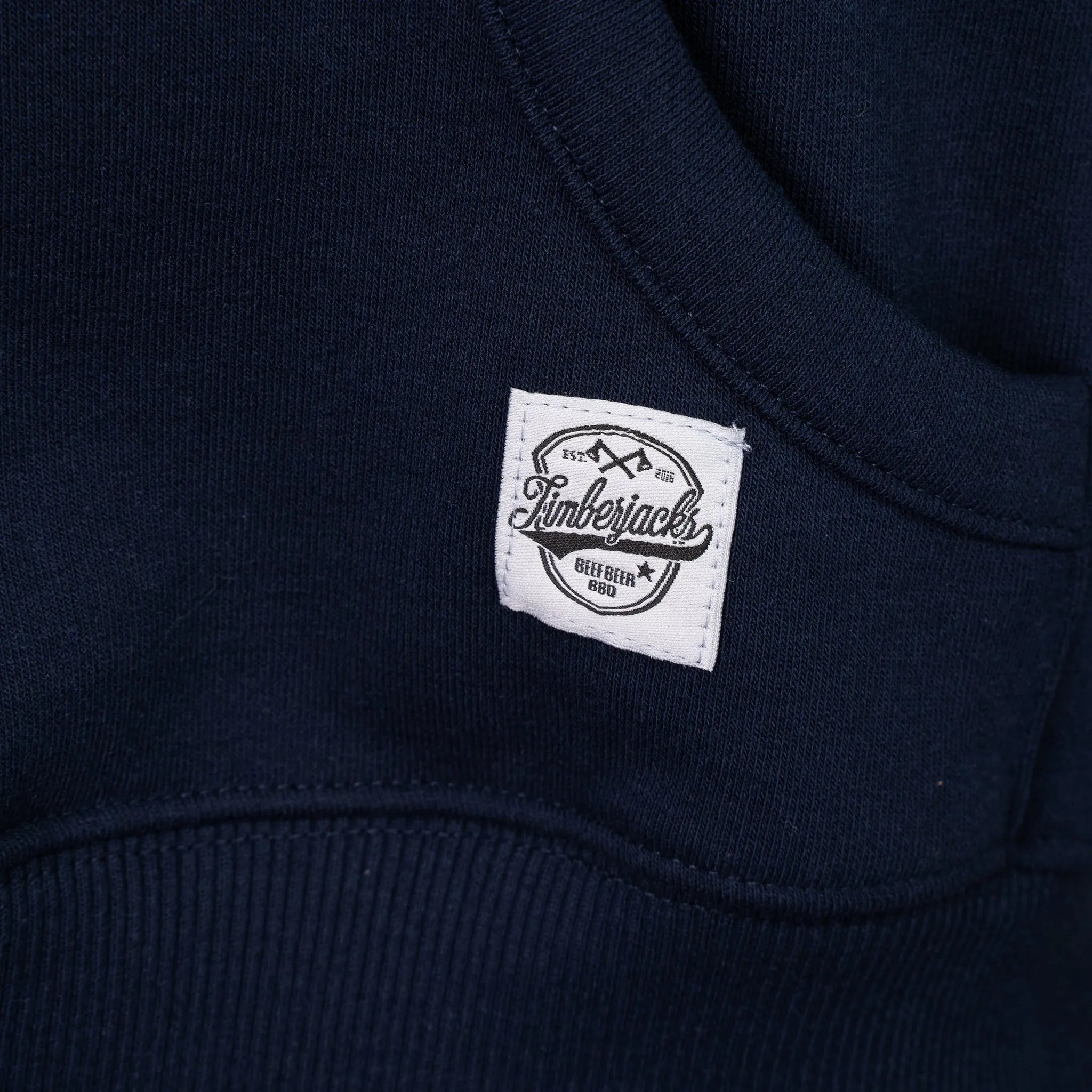 Hoodie Beef Beer BBQ Dark Navy Recycled Cotton - timberjacks.store
