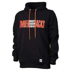 Hoodie Beef Beer BBQ Nero Recycled Cotton - timberjacks.store