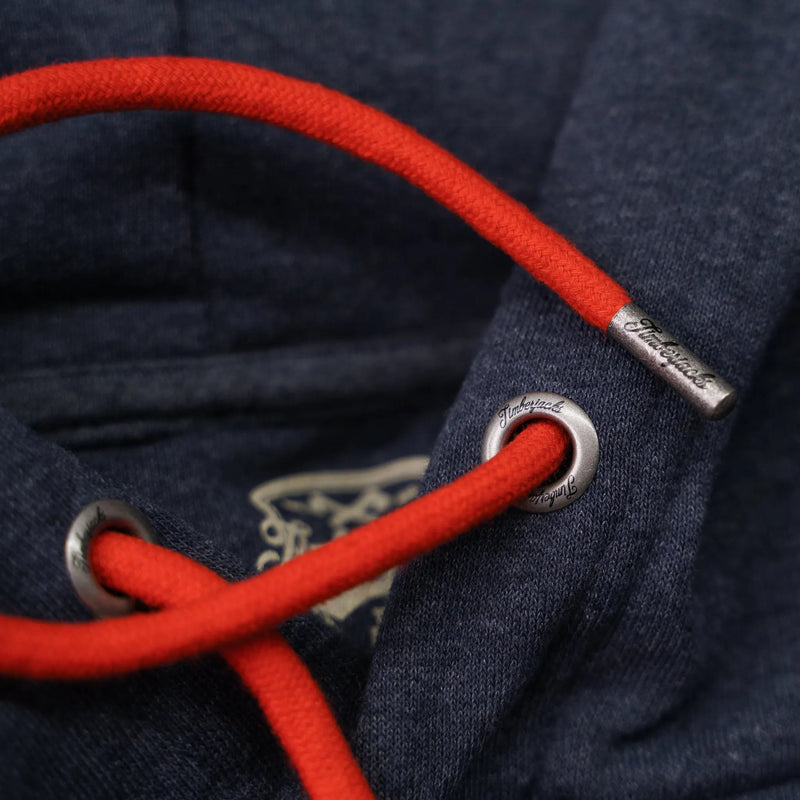 Hoodie Can´t Fake Indigo Recycled Cotton - timberjacks.store