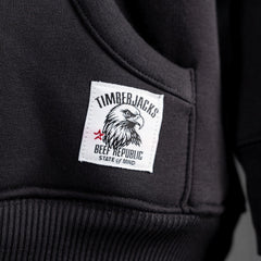 Hoodie Falcon Black Onyx - timberjacks.store