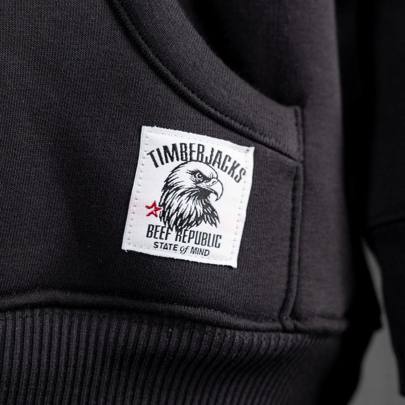 Hoodie Falcon Black Onyx - timberjacks.store