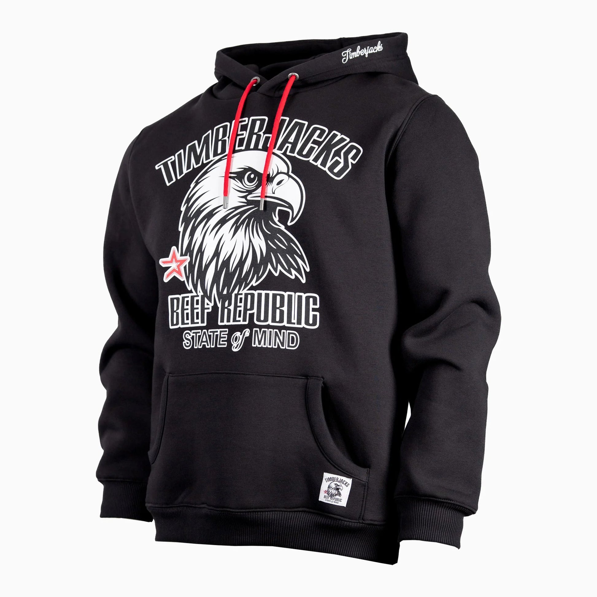 Hoodie Falcon Black Onyx - timberjacks.store