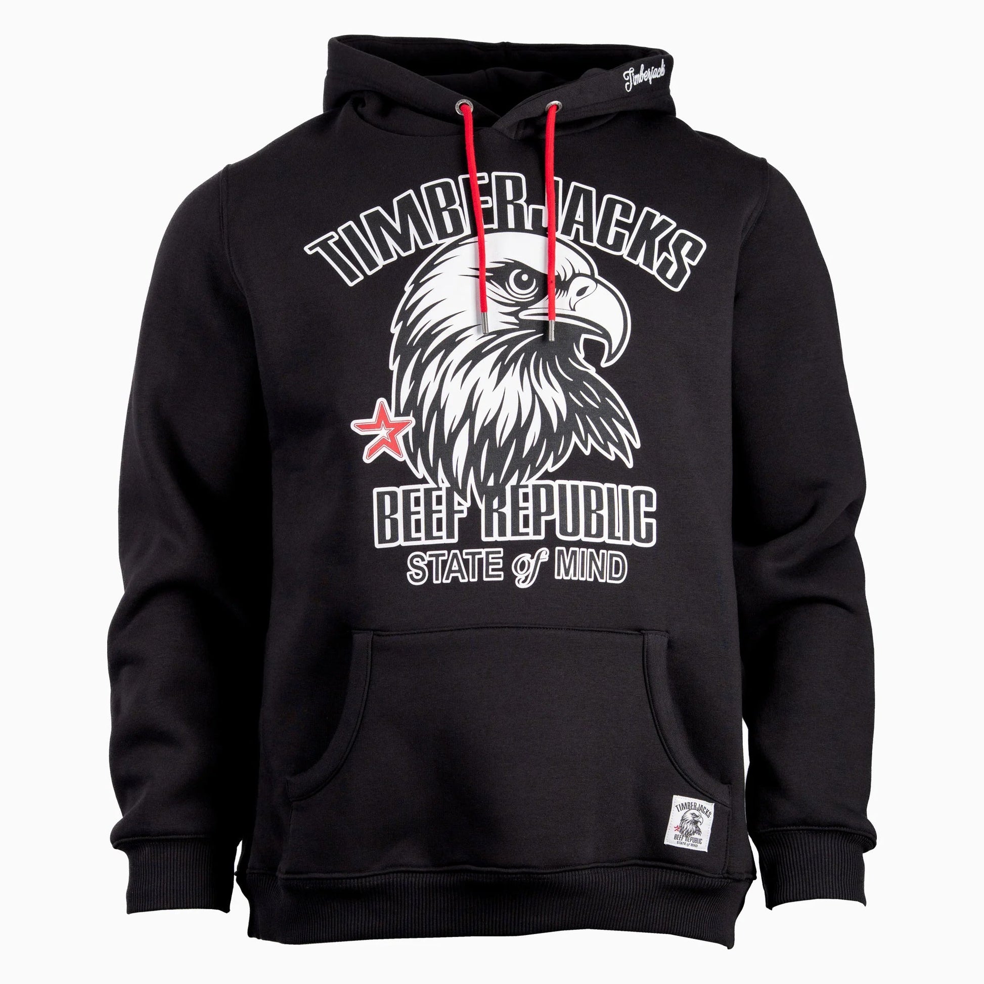 Hoodie Falcon Black Onyx - timberjacks.store