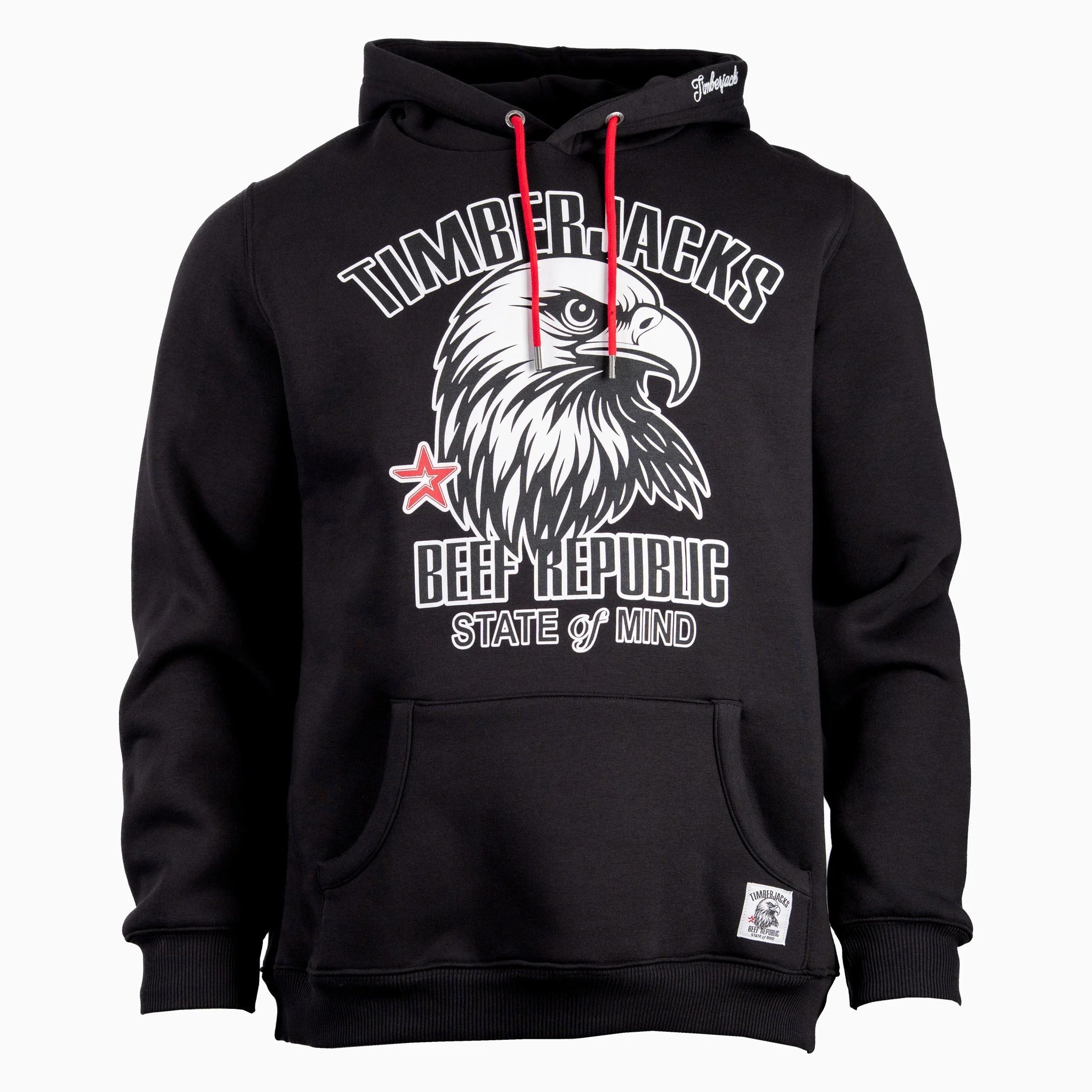 Hoodie Falcon Black Onyx - timberjacks.store