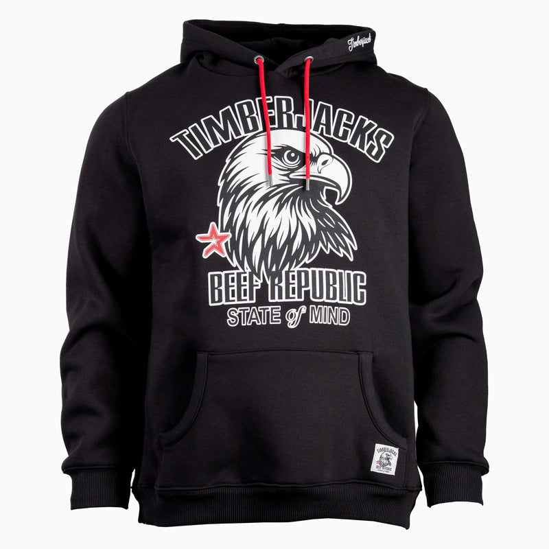 Hoodie Falcon Black Onyx - timberjacks.store