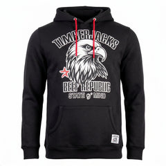 Hoodie Falcon Black Onyx - timberjacks.store
