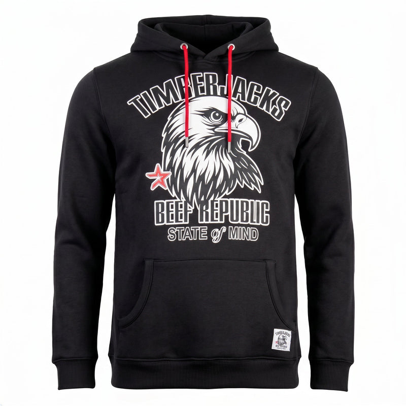 Hoodie Falcon Black Onyx - timberjacks.store
