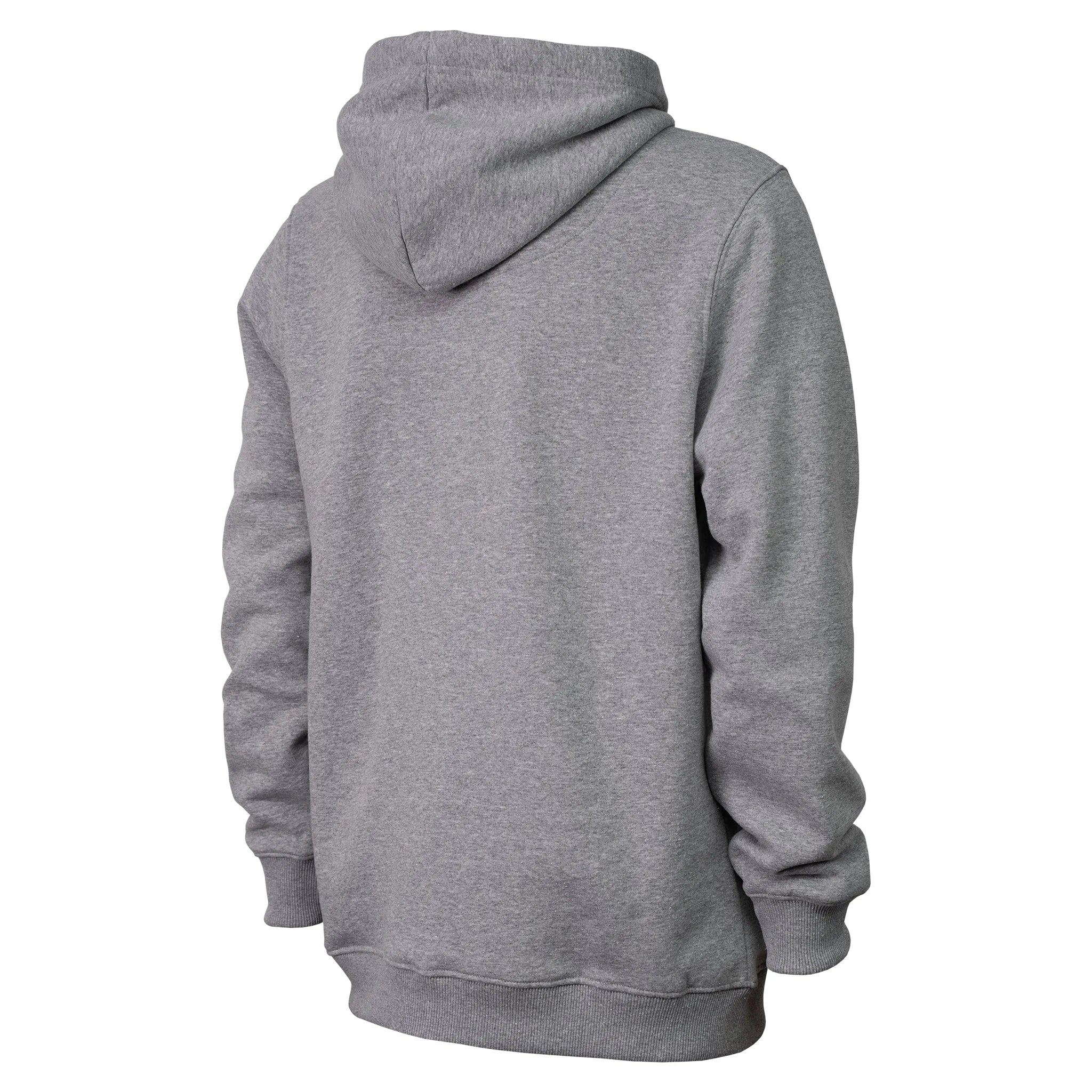 Hoodie Forest for the trees Ash Grey Red Recycled Cotton - timberjacks.store