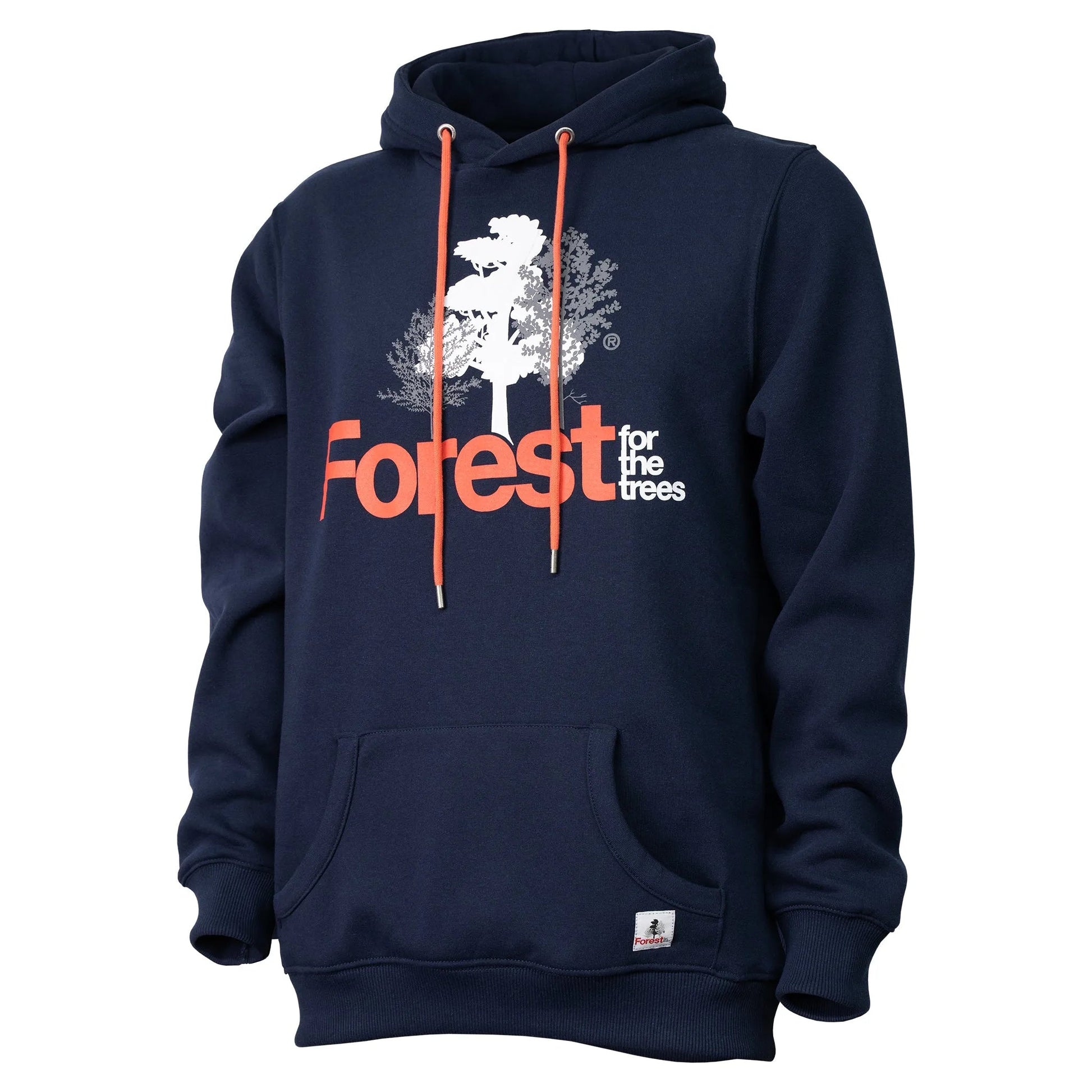 Hoodie Forest for the trees Dark Navy Recycled Cotton - timberjacks.store