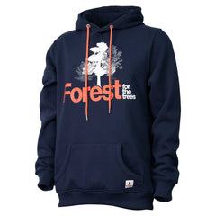 Hoodie Forest for the trees Dark Navy Recycled Cotton - timberjacks.store
