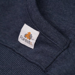 Hoodie Forest for the trees Indigo Recycled Cotton - timberjacks.store