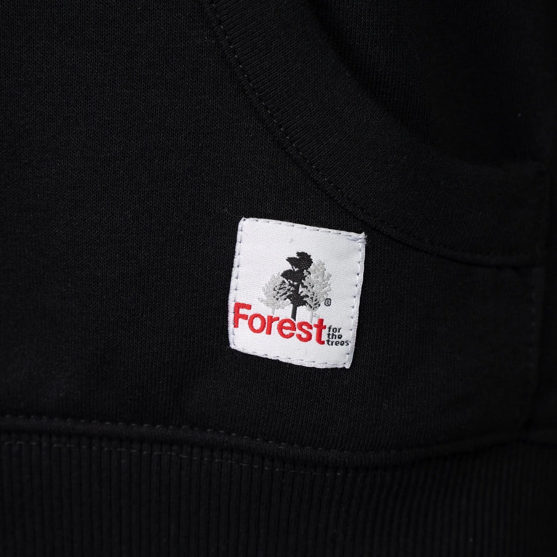 Hoodie Forest for the trees Nero Recycled Cotton - timberjacks.store