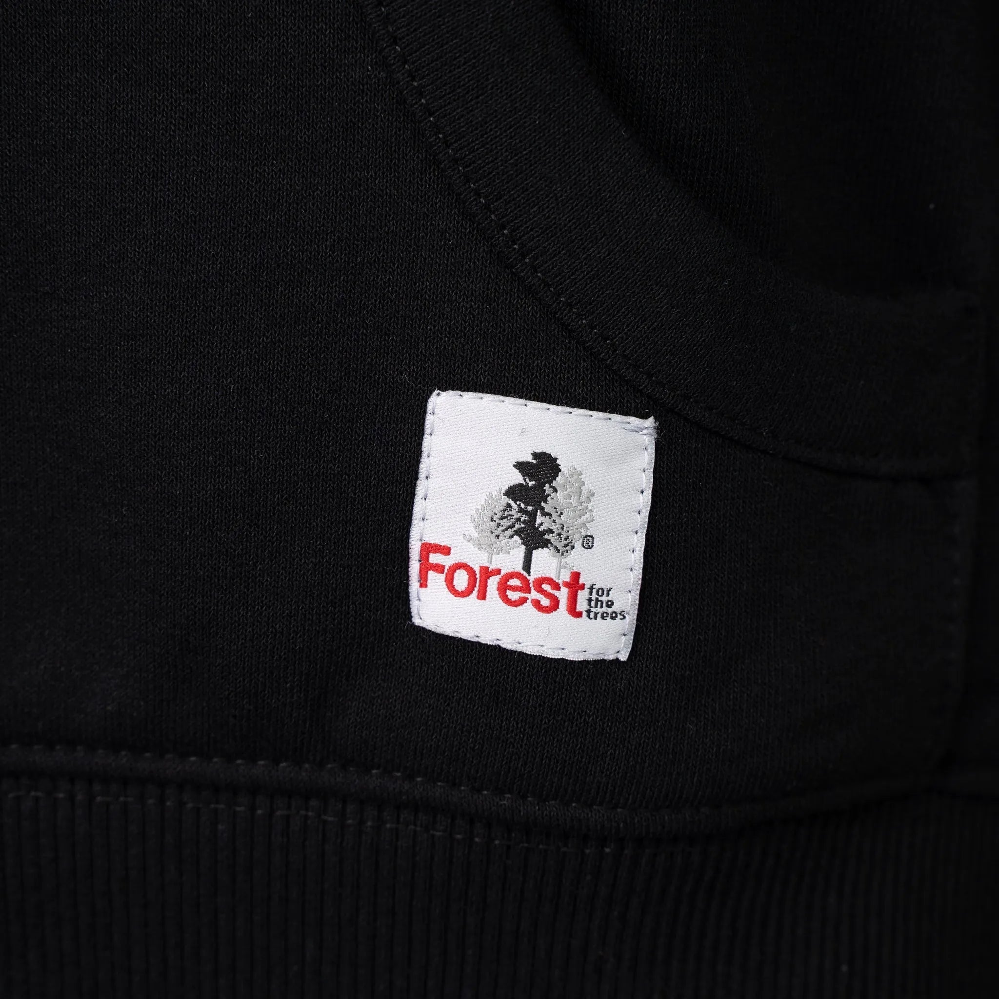 Hoodie Forest for the trees Nero Recycled Cotton - timberjacks.store