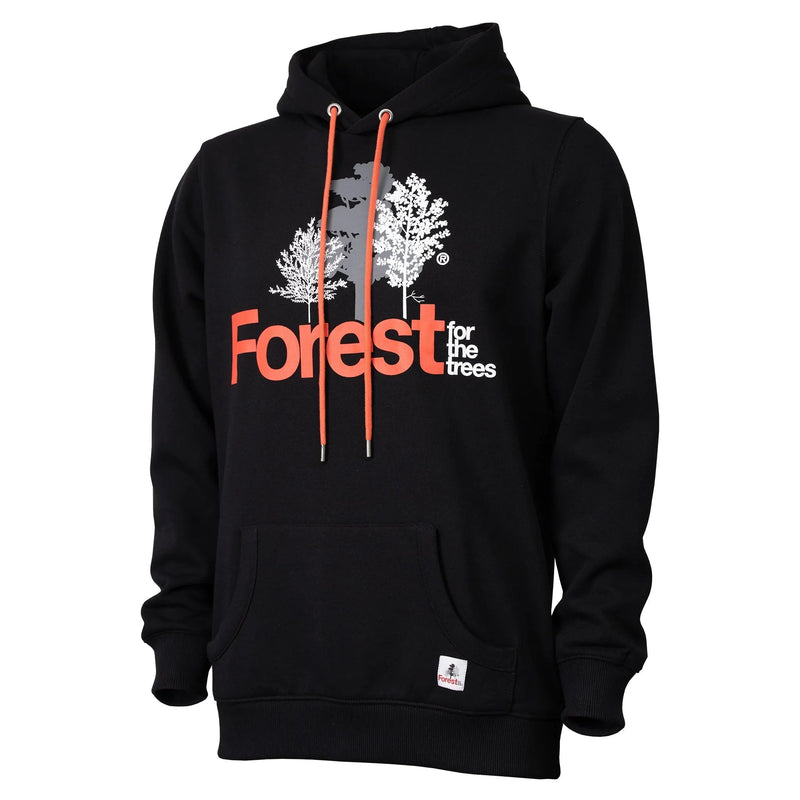 Hoodie Forest for the trees Nero Recycled Cotton - timberjacks.store