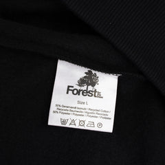 Hoodie Forest for the trees Nero Recycled Cotton - timberjacks.store