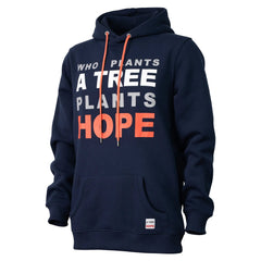 Hoodie Forest for the trees Who Plants A Tree Dark Navy Recycled Cotton - timberjacks.store