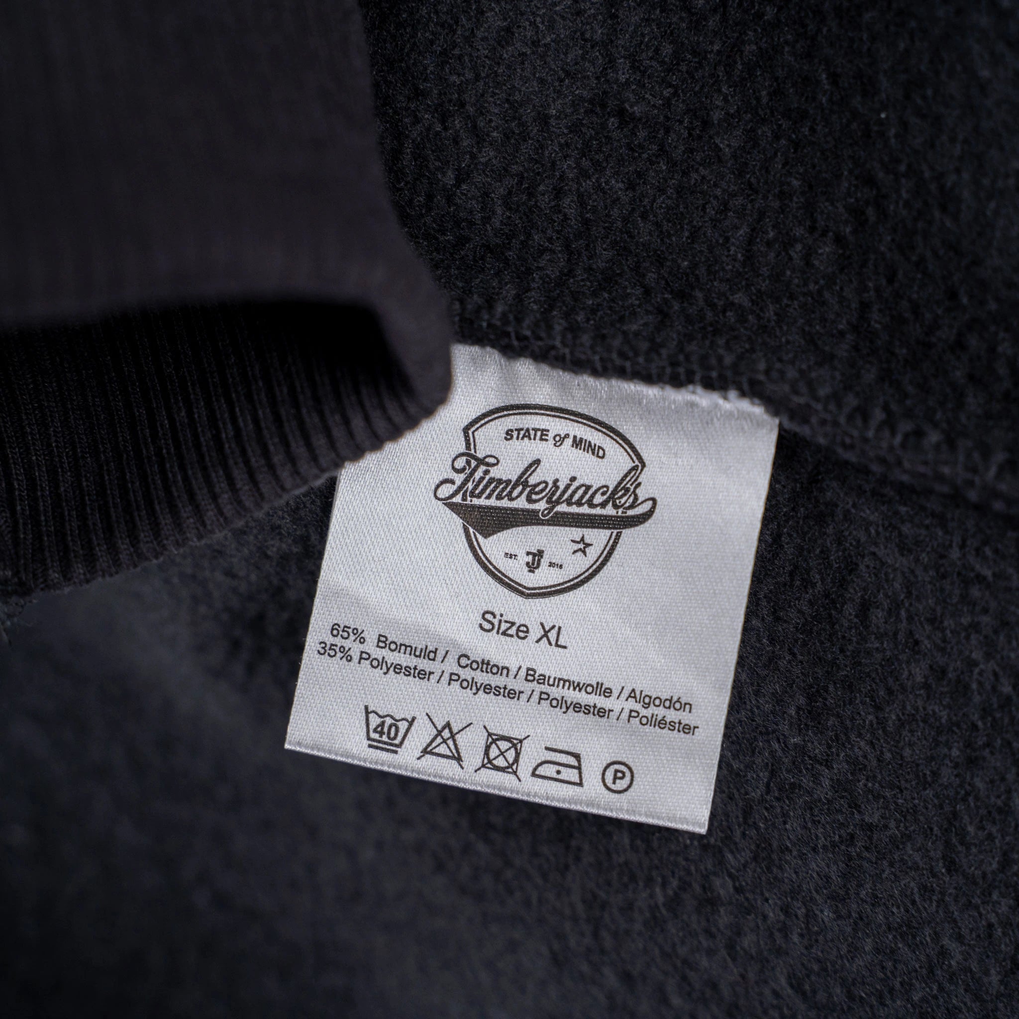 Hoodie Grizzly Black Onyx - timberjacks.store
