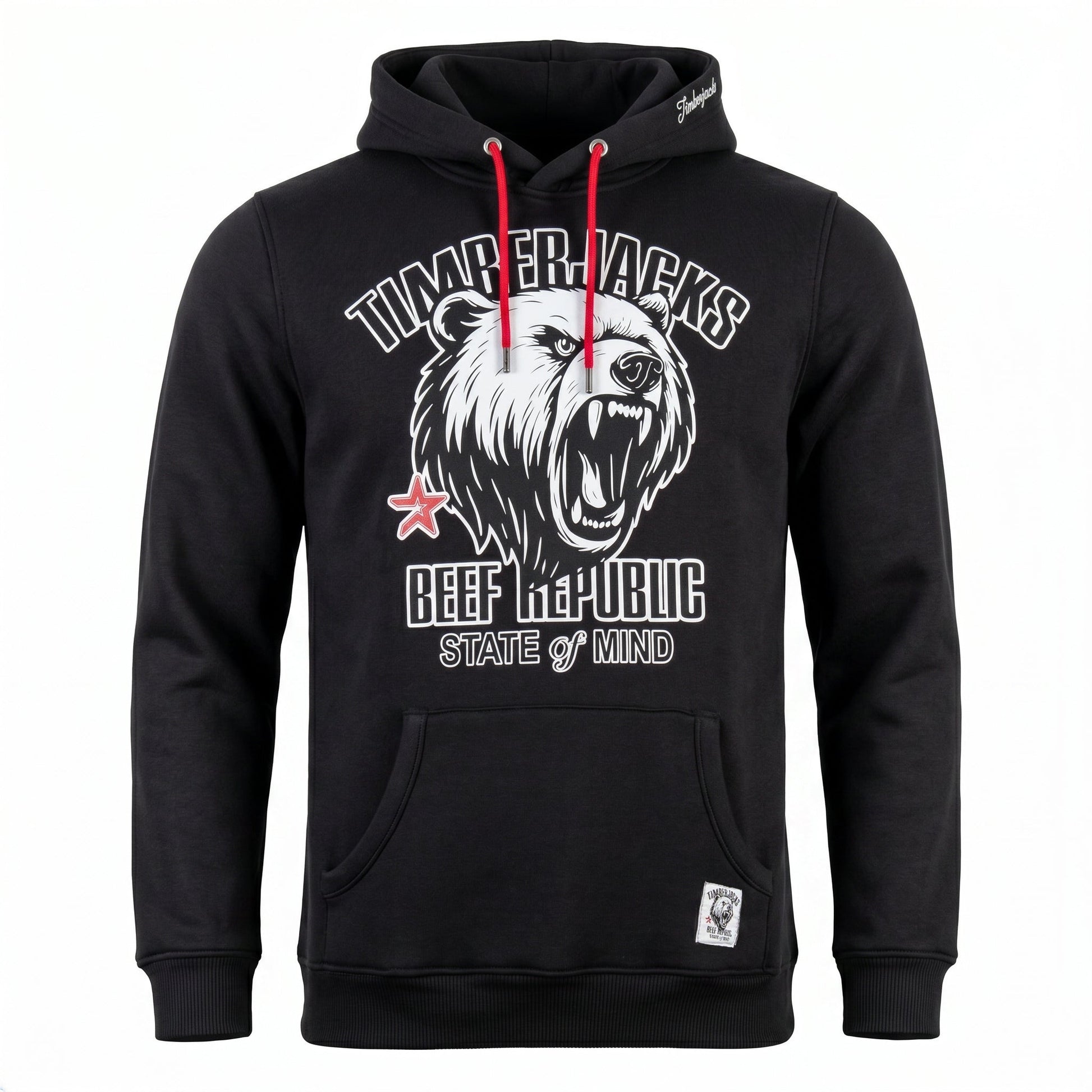 Hoodie Grizzly Black Onyx - timberjacks.store