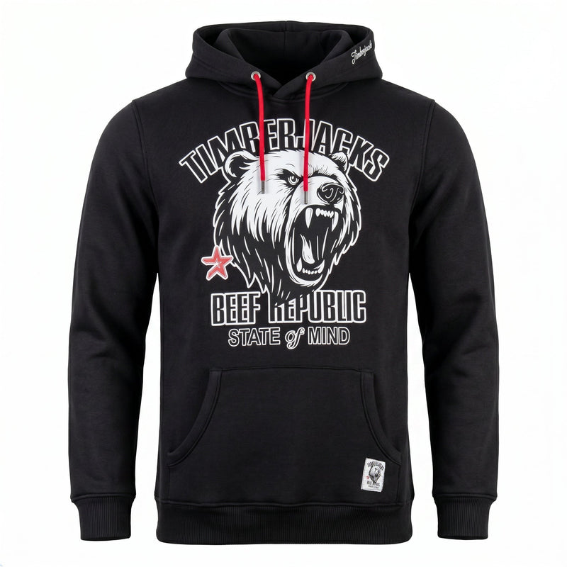 Hoodie Grizzly Black Onyx - timberjacks.store