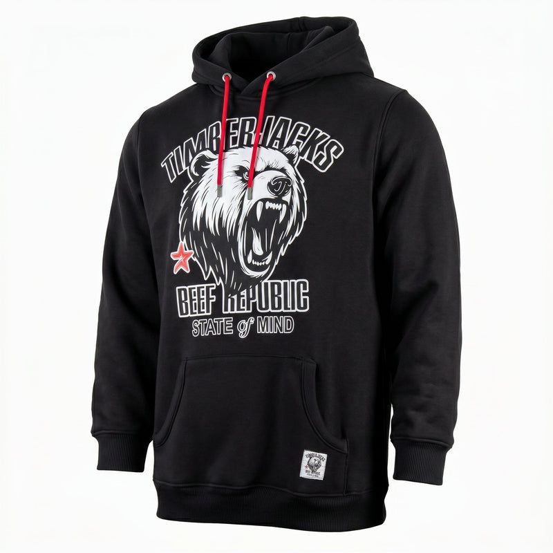 Hoodie Grizzly Black Onyx - timberjacks.store