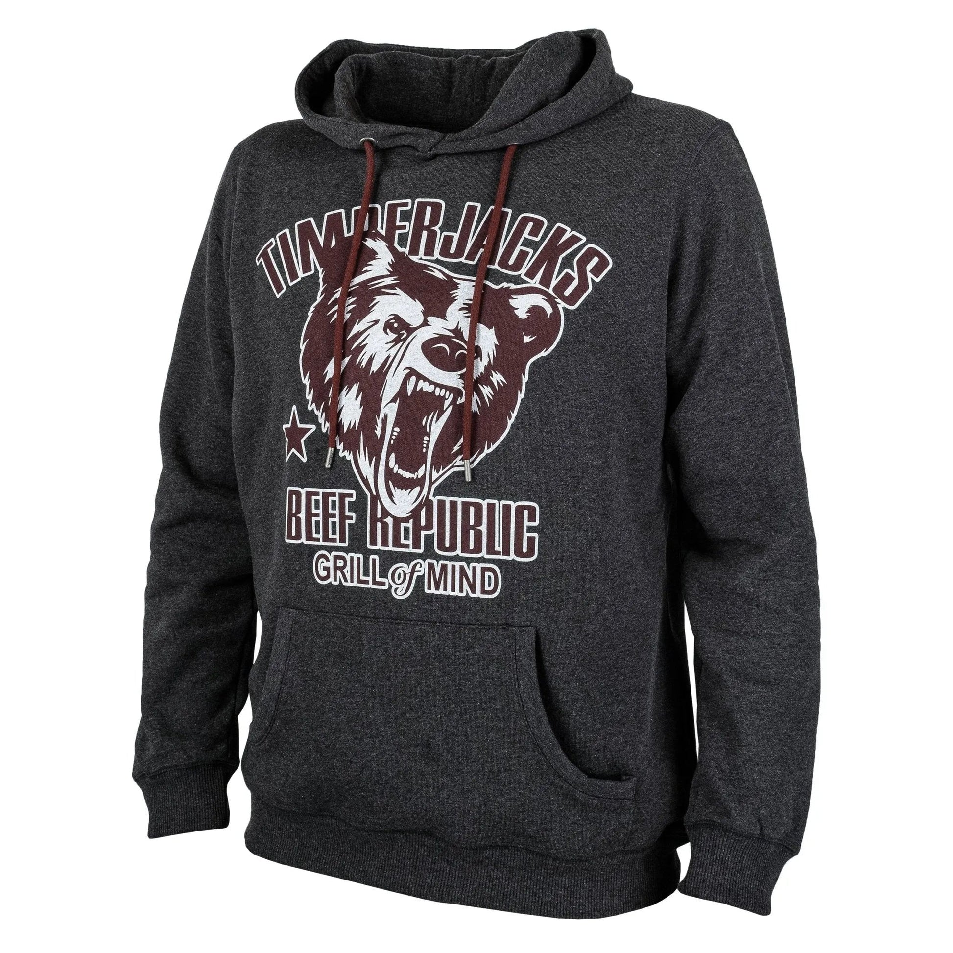 Hoodie Grizzly Charcoal - timberjacks.store