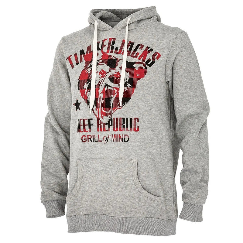 Hoodie Grizzly Grey Check - timberjacks.store