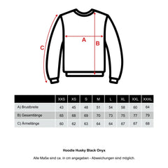 Hoodie Husky Black Onyx - timberjacks.store