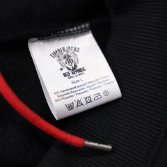 Hoodie Ibex Nero Recycled Cotton - timberjacks.store
