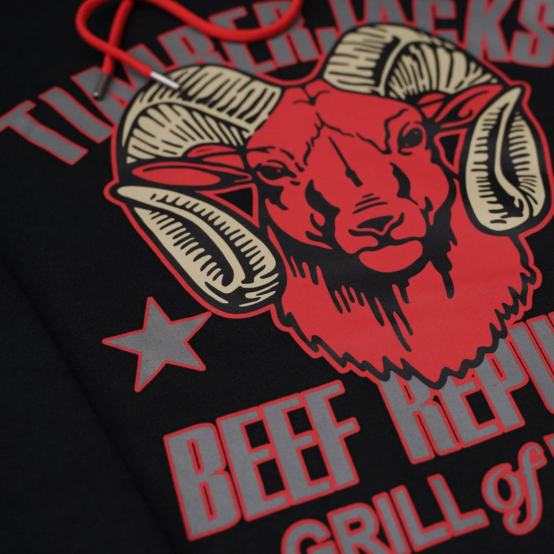 Hoodie Ibex Nero Recycled Cotton - timberjacks.store