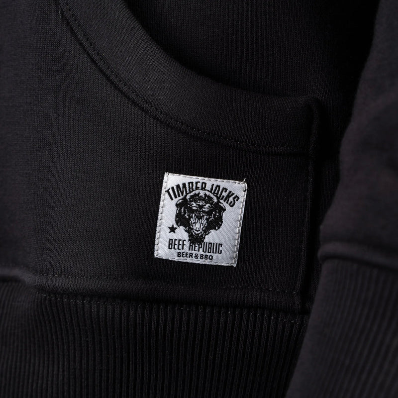 Hoodie Mountain Lion Black Onyx - timberjacks.store