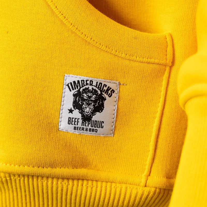 Hoodie Mountain Lion Bumblebee Yellow - timberjacks.store