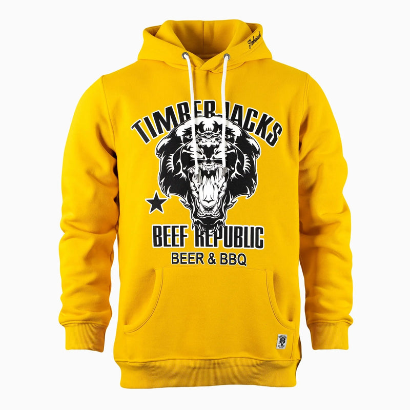 Hoodie Mountain Lion Bumblebee Yellow - timberjacks.store