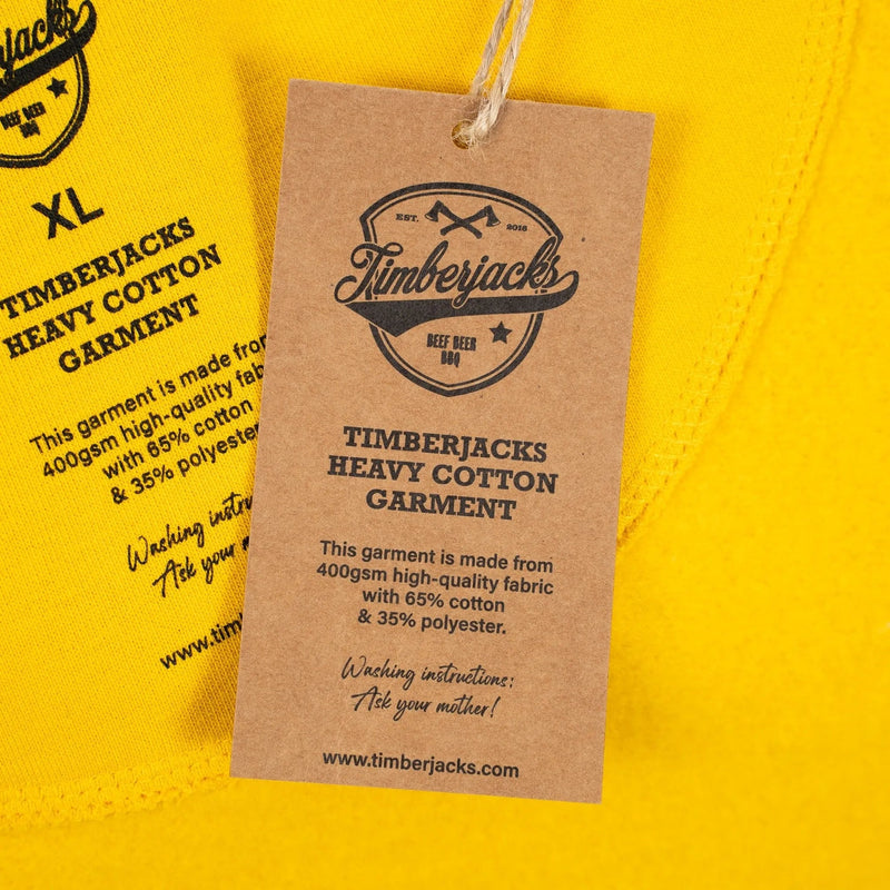Hoodie Mountain Lion Bumblebee Yellow - timberjacks.store