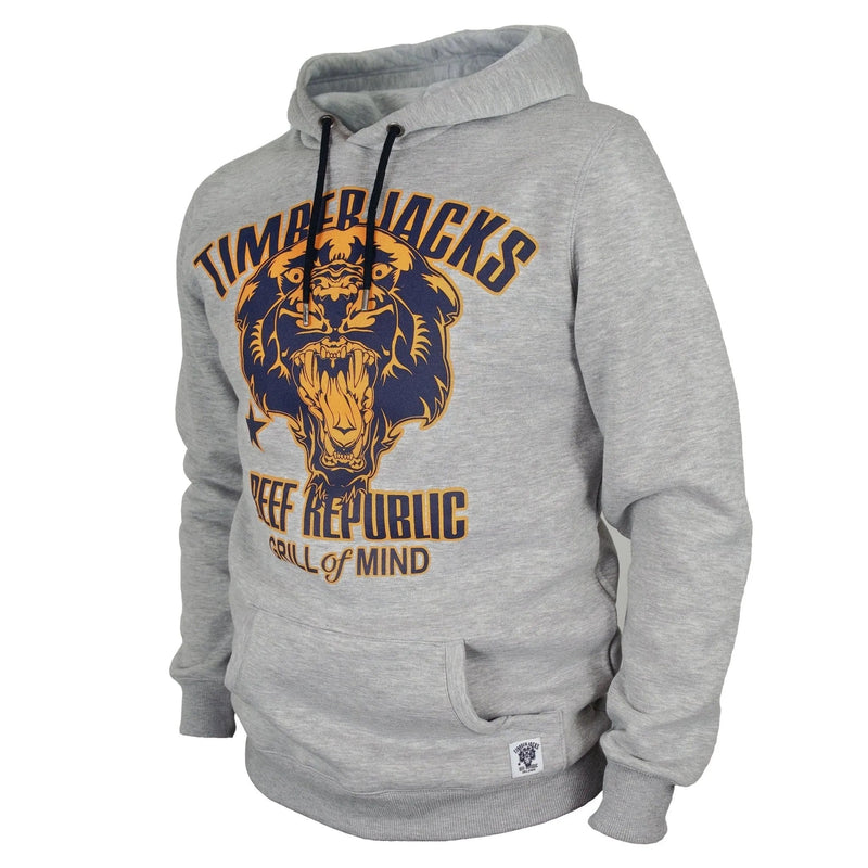 Hoodie Mountain Lion Grey - timberjacks.store