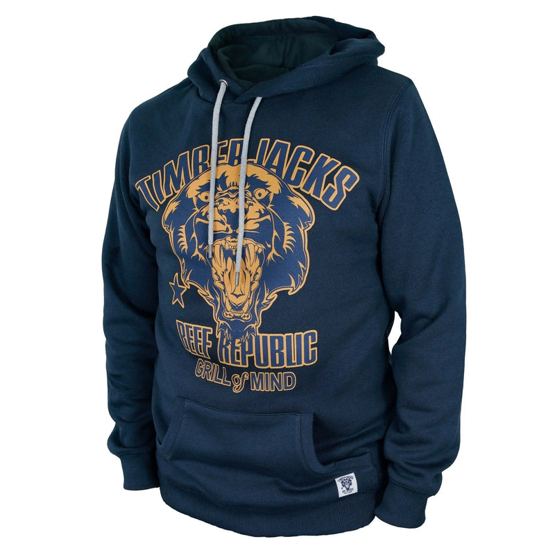 Hoodie Mountain Lion Navy - timberjacks.store