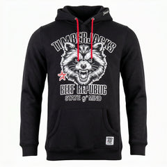 Hoodie Racoon Black Onyx - timberjacks.store