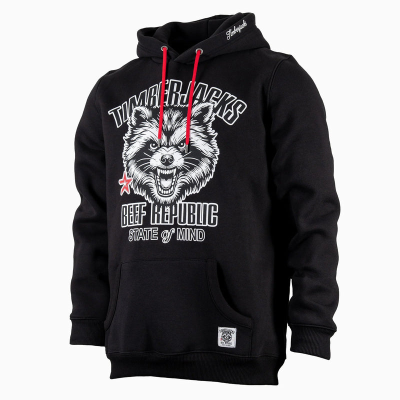 Hoodie Racoon Black Onyx - timberjacks.store