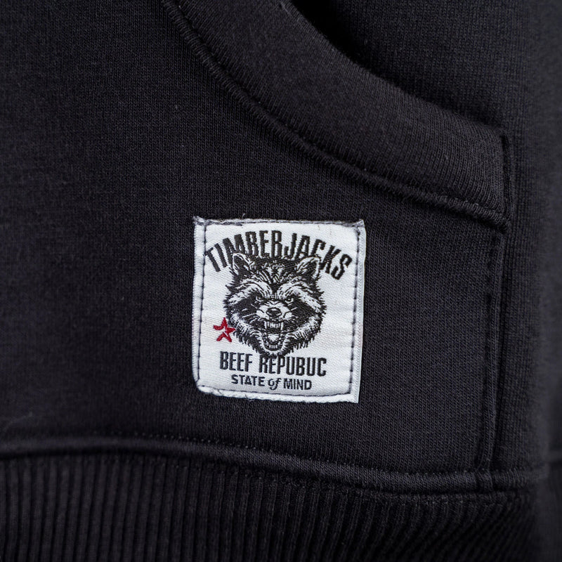 Hoodie Racoon Black Onyx - timberjacks.store