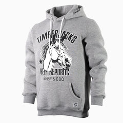 Hoodie Stallion Ash Grey - timberjacks.store